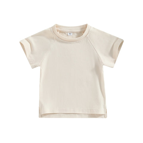 Kids' Solid Color Unisex T-shirt