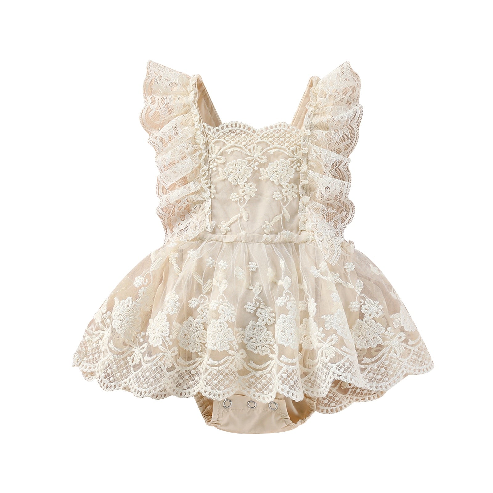 Girls' Boho Belle Ruffle Romper