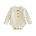 Thick Knit Long-Sleeved Baby Onesie