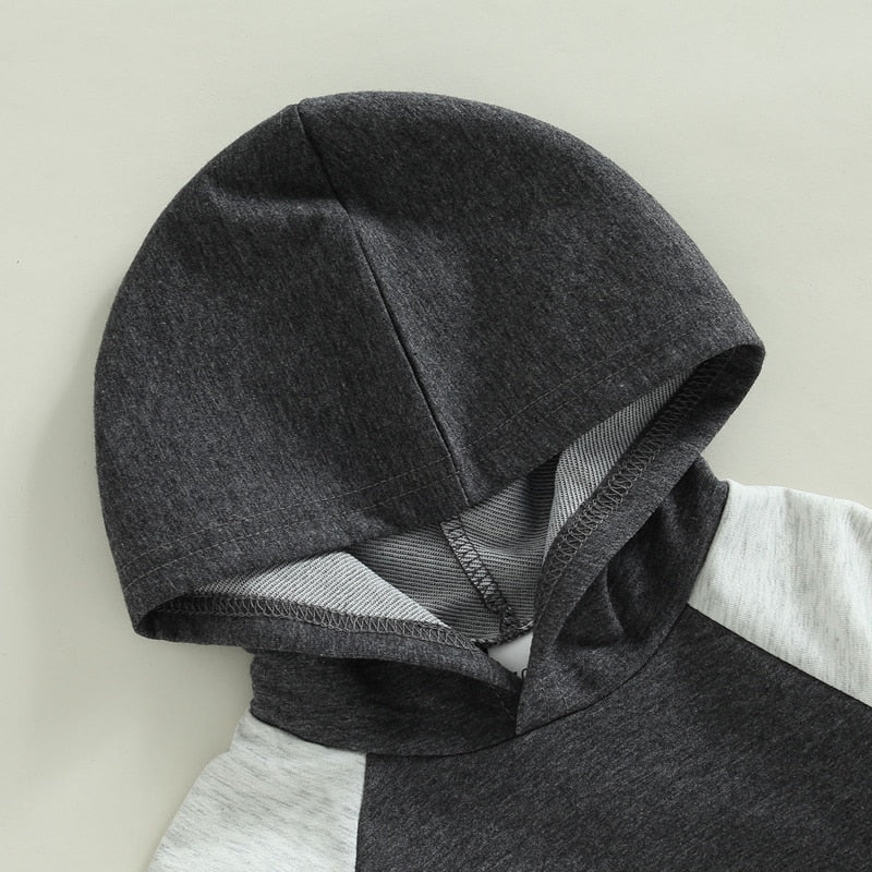 Boys' Colorblock Hooded Long-Sleeved Pant Set