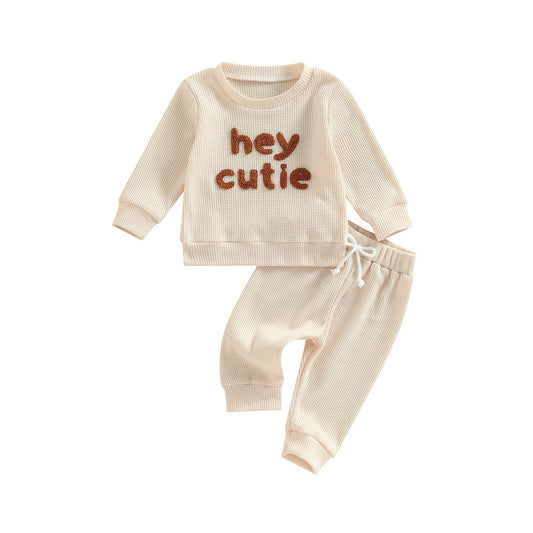 Kids' Hey Cutie Long-Sleeved Pant Set