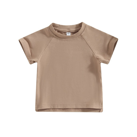 Kids' Solid Color Unisex T-shirt