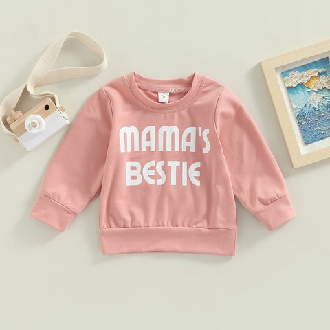 Mama's Bestie Long-Sleeved Sweatshirt