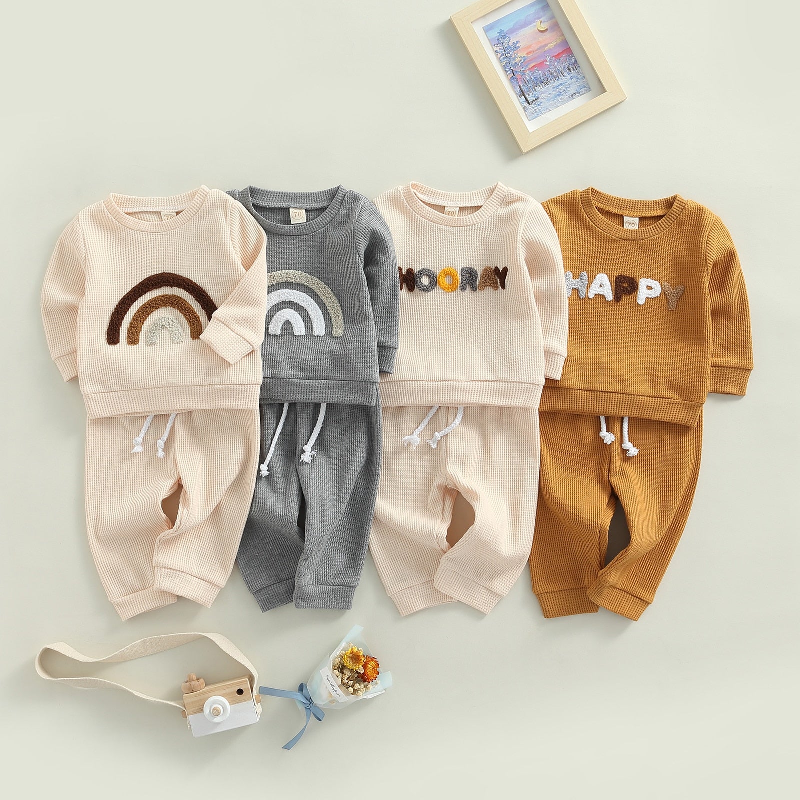 Kids' Happy Long-Sleeved Pant Set