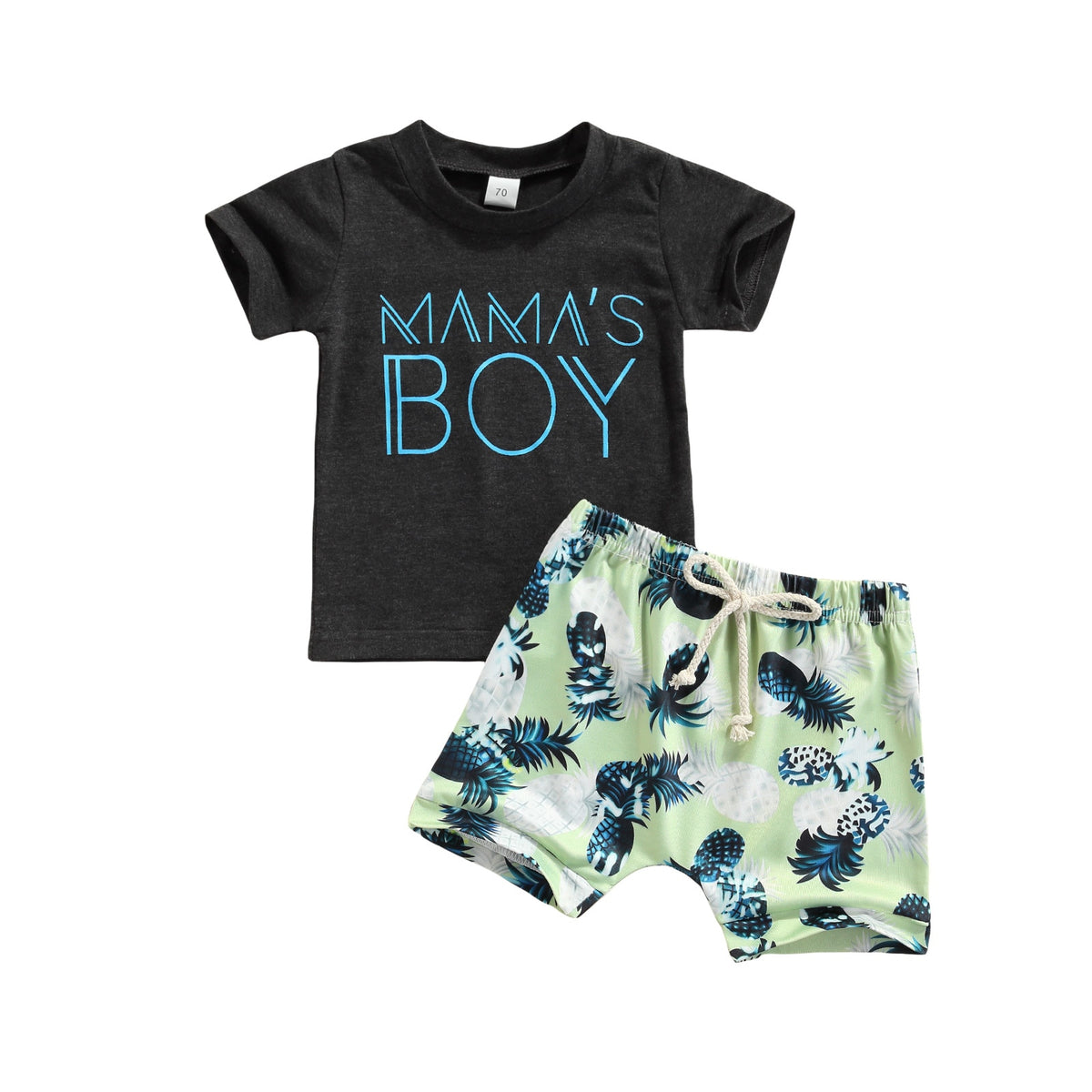 Boys' Mama's Boy T-Shirt + Shorts Set