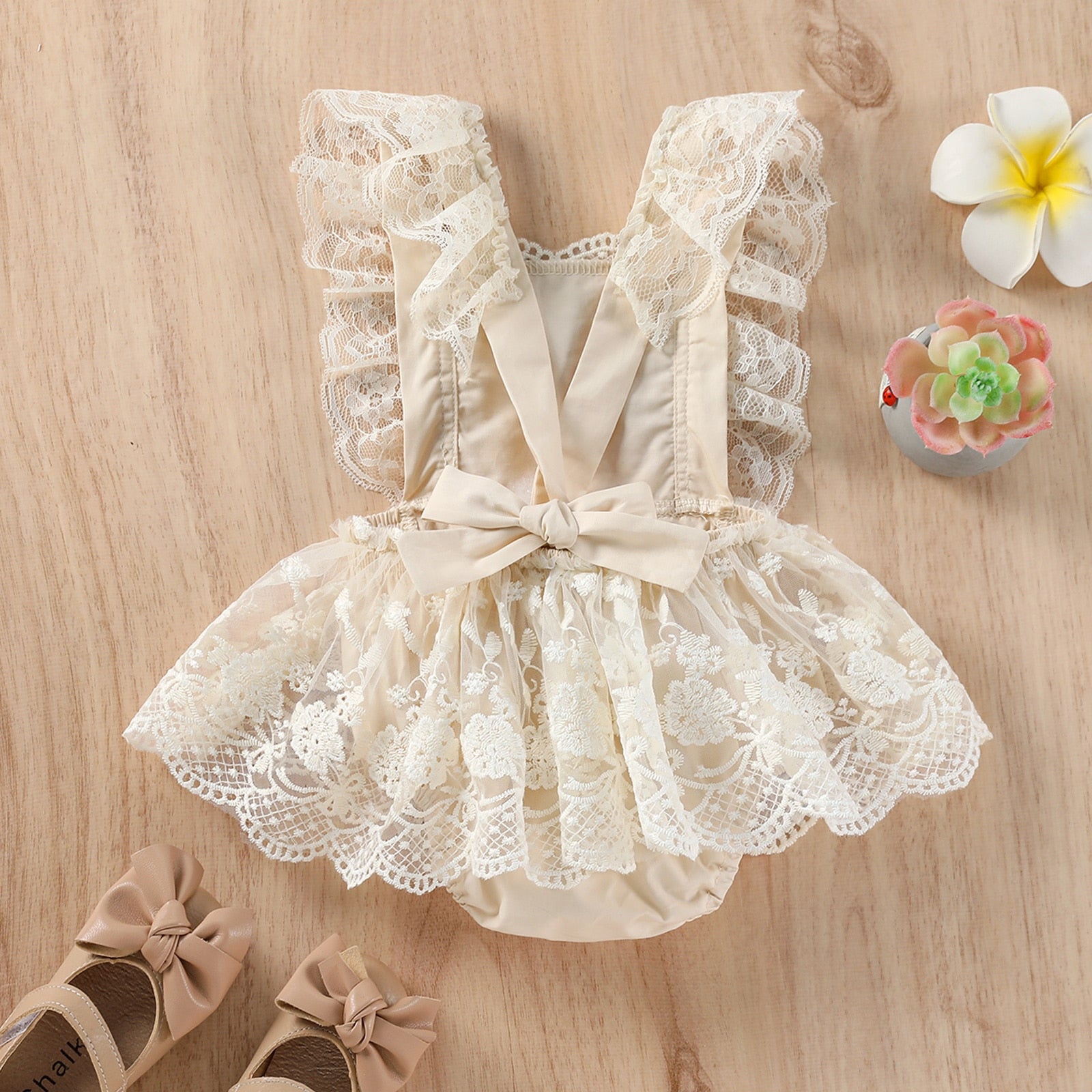 Girls' Boho Belle Ruffle Romper