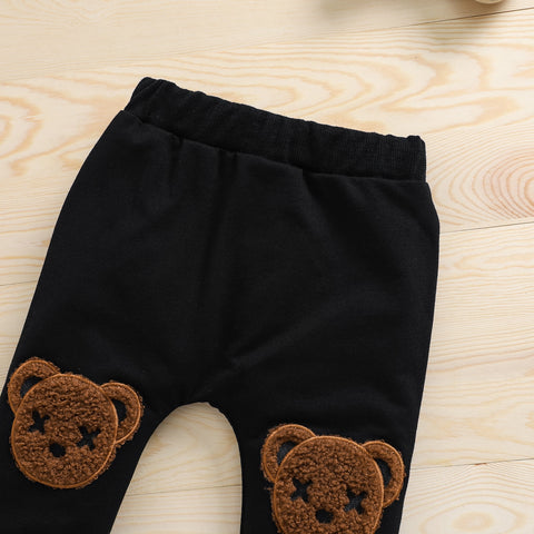 Kids' Brown Teddy Sweatshirt & Sweatpant Set