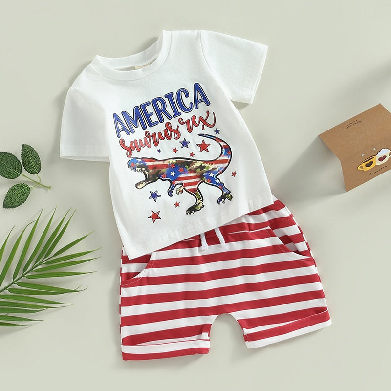 Boys' America Saurus Rex Independence Day Set